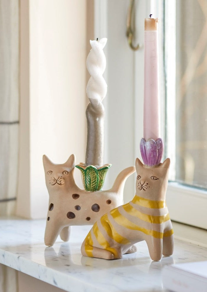 Mamie Cat Candlesticks