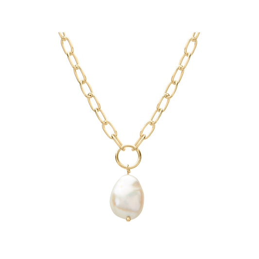 Aphrodite Goddess Pearl Drop Necklace