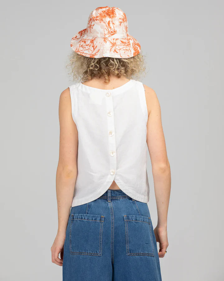 Rose Linen Top