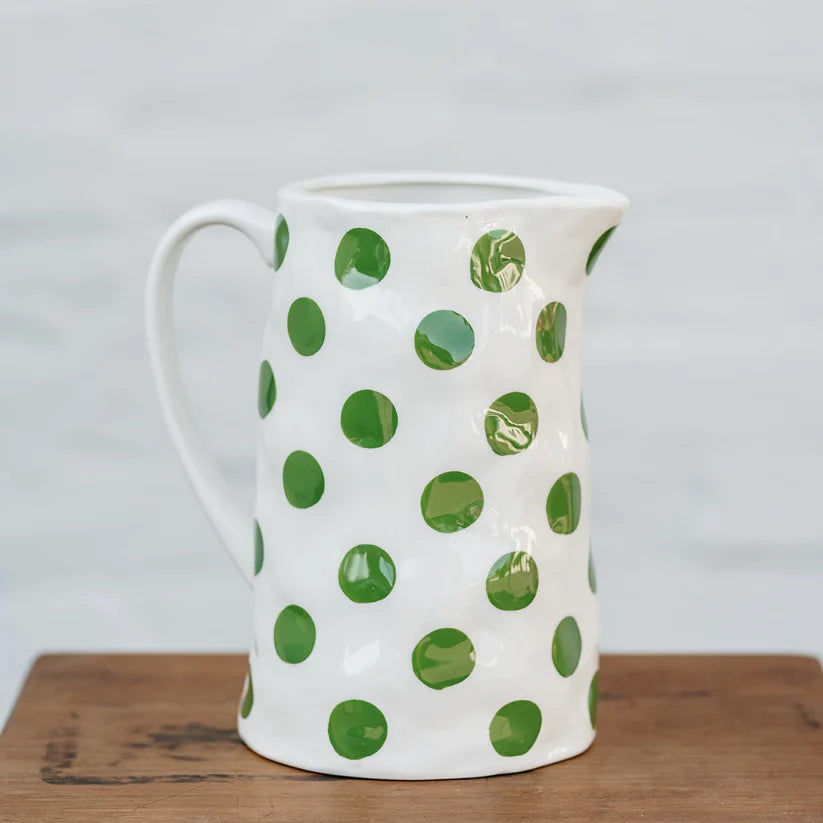 Medium Forest Green Spot Jug