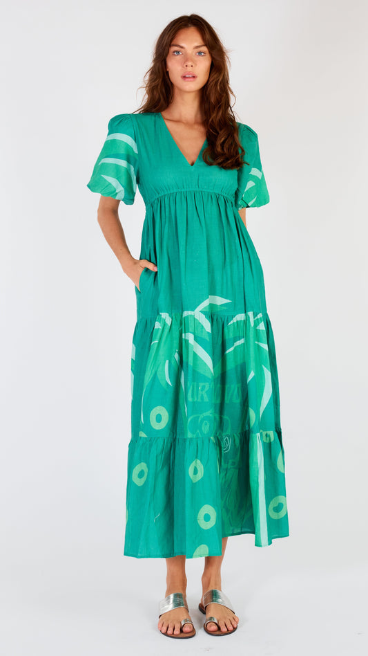 Elda Dress - Porto Nova Green