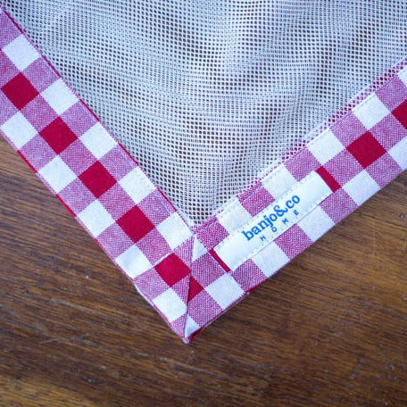 Red Gingham Food Cover