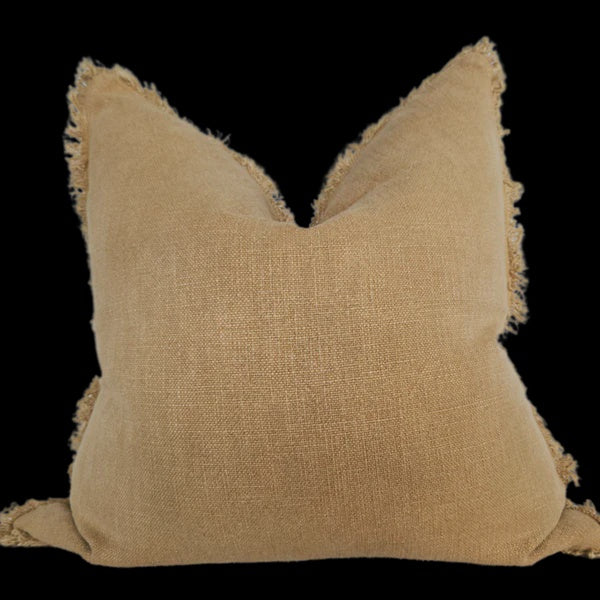Champetre French Linen Cushion - Turmeric