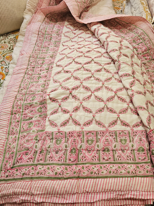 Blockprinted Quilt - King