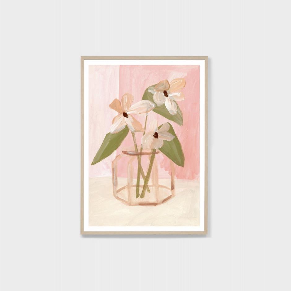 Summer Posy Blush Art Print