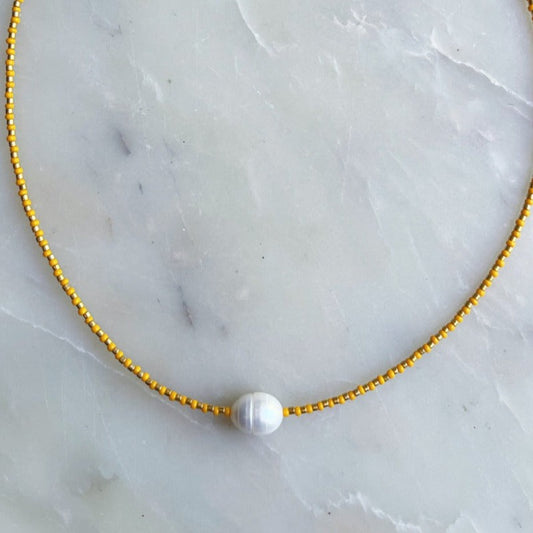 Freshwater Pearl  & Bead Necklace